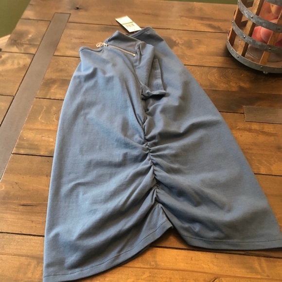 Michael Kors Ruched Zipper Shirt - Picture 6 of 12